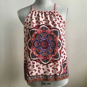 Flowy, Strappy Printed Top S